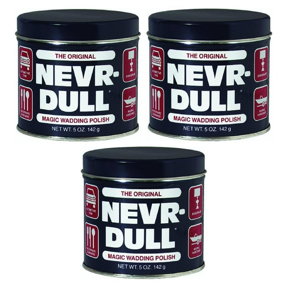 Nevr-Dull L 5 oz Original Magic Wadding Metal Polish & Cleaner - Quantity of 3