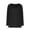 Black, variant on AherBiu Plus Size Tops for Women Ribble Knitted Long Sleeve Square Neck Side Slit Casual Loose Shirt Blouse Size XL-5XL