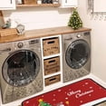 thumbnail image 6 of Christmas Kitchen Rugs and Mats Set of 2, Christmas Snowman Winter New Year Holiday Party Low-Profile Floor Mat Merry Christmas Decorations for Kitchen Home- 16"x47"+16"x24", 6 of 15