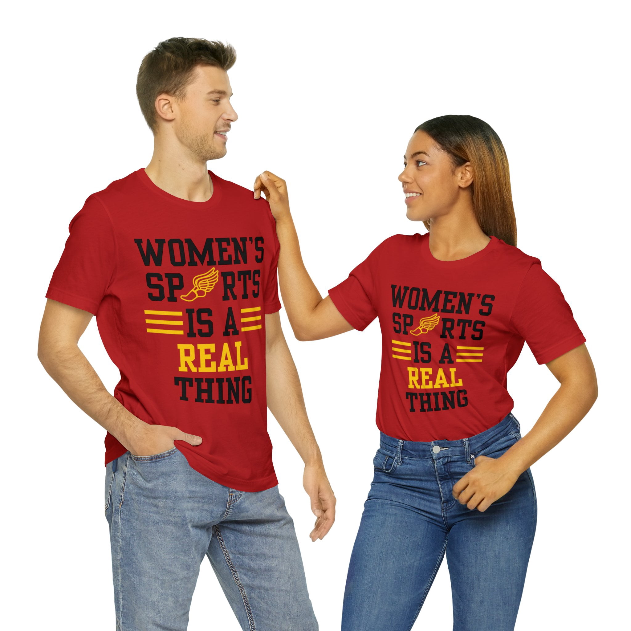 DJH Apparel | Women's Sports Is A Real Thing Track & Field Unisex Tshirt