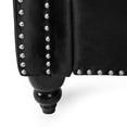 thumbnail image 4 of Sleek Black Sleeper Loveseat for Compact Spaces and Guest Rooms, 4 of 8