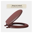 thumbnail image 5 of Soft Standard Vinyl Toilet Seat, Chocolate - 17 Inch Soft Vinyl Cover with Comfort Foam Cushioning - Fits All Standard Size Fixtures - Easy to Install Fantasia by Achim Home Decor, 5 of 7