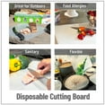 thumbnail image 4 of Mind Reader E-Z Board Disposable Plastic Cutting Board, Flexible, 20 square feet, 2 Pack, Clear, 4 of 11