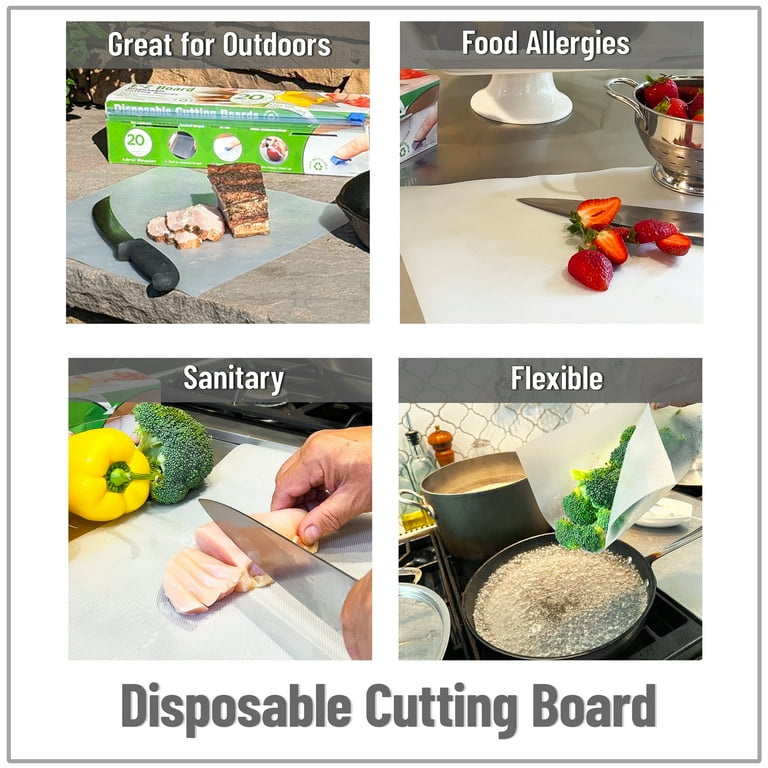 Mind Reader E-Z Board Disposable Plastic Cutting Board, Flexible