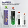 thumbnail image 6 of CBJJ 21700 Rechargeable Batteries 3.7V 5000mAh Flat Top Battery for Flashlights 4Pcs Flat Top, 6 of 6