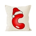 thumbnail image 2 of Ganfancp Navidad 26 Letter Pillow Cover Holiday Sofa Decoration Pillowcase -Border Linen Printed Cushion Cover Ofertas Del Día 1*Funda de Almohada, 2 of 5