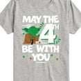 thumbnail image 3 of Star Wars - Yoda May The 4Th - Toddler And Youth Short Sleeve Tee, 3 of 5