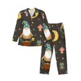 thumbnail image 1 of Fotbe Gnome Insect Frog Pijama de Hombre con Estampado de Manga Larga, Conjunto de 2 Piezas, Ropa de Dormir Suave y Cómoda con Bolsillos-Small, 1 of 7