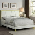 thumbnail image 5 of Furniture of America Harper Fabric Upholstered Eastern King Bed in Beige, 5 of 14