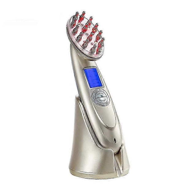 Professional Electric Hair Growth Laser Comb With Rf Ems Led Photon Light Therapy Hairbrush Anti Hair Loss Treatment