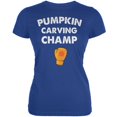 thumbnail image 1 of T-Shirt Doux Juniors Sculpture Citrouille Halloween Champ Royal, 1 of 1