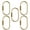 Oval turnbuckle, variant on 5 Pack Keychain Part Elegant Key Jewelry Pendant Connective Chain Copper Hook