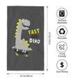 thumbnail image 2 of Pofeuu Cute Dinosaur Print Hand Towel 27.5" x 16" Soft Absorbent Towel for Bathroom SPA Gym Hotel, 2 of 6