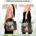 thumbnail image 4 of FORMRS Womens Corduroy Tote Bag Crossbody Shoulder Handbag with Pocket, Ghost in Strawberry Fields, 4 of 7