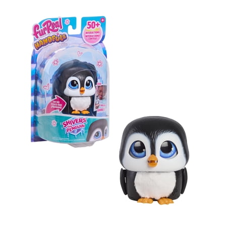 furReal Handfuls Shivers the Penguin, 3.5 inch Interactive toy, 50 Interactions, Kids Ages 4 Up