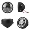 thumbnail image 3 of 16cm/6.5" Motorcycle LED Headlight HeadLamp Bulb for Sportster Cafe Racer Bobber, 3 of 4
