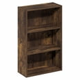 thumbnail image 5 of Furinno Basic 3-Tier Open Shelf Bookcase, Bookshelf, Storage Organizer, 7 x 17 x 26, Amber Pine, 5 of 6