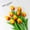 🔥Orange_Base#4277, variant on Mini Tulip Artificial Flowers Scandinavian Style Fake Tulips for Wedding Decor and Home Decoration Props