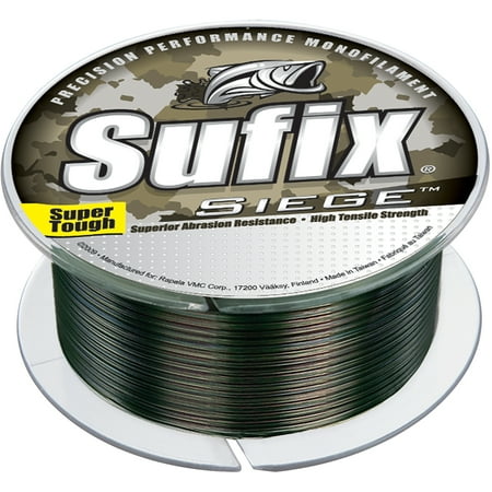 UPC: 0024777127036 | Sufix Siege 330 Yard Monofilament Fishing Line – 10 lb. – Camo