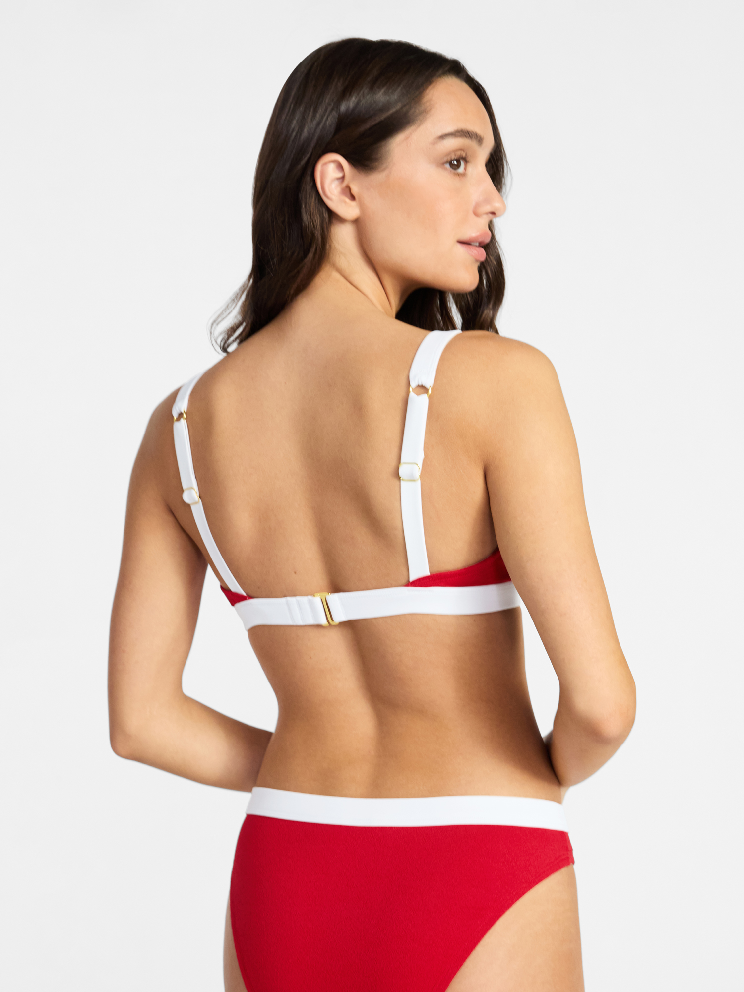 Time and Tru Women's and Women's Plus Size Contrast Banded Bikini Top, Sizes XS-3X