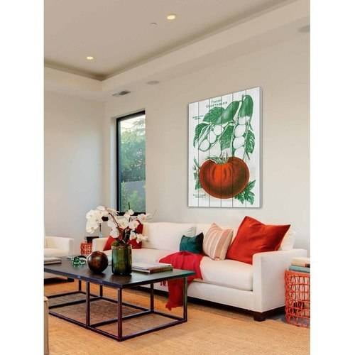 Marmont Hill "Seed Art 2-2" Painting Print on White Wood