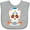 AC-Heather Grey, variant on Inktastic Day of the Dead Skull Boys or Girls Baby Bib