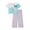 Hello Kitty Blue, variant on Toy Story Girls Short Sleeve Top and Pant Pajama Set, 2-Piece, Sizes 4-12