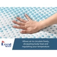 thumbnail image 6 of Roost Sleep Cool Cloud Supreme 3" Gel Memory Foam Cooling Mattress Topper, Queen, 6 of 8
