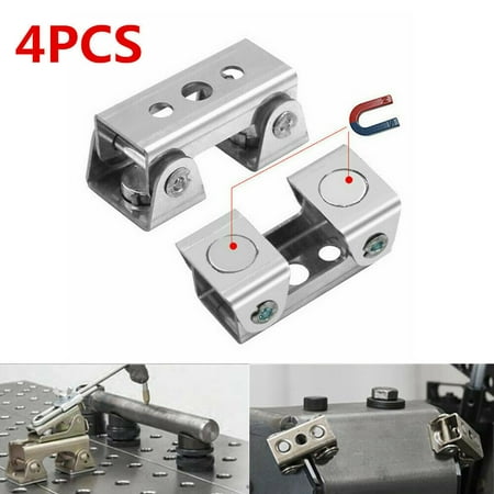 

4PCS Magnetic V-type Clamps Adjustable Welding Holder Suspender Fixture V-Pads