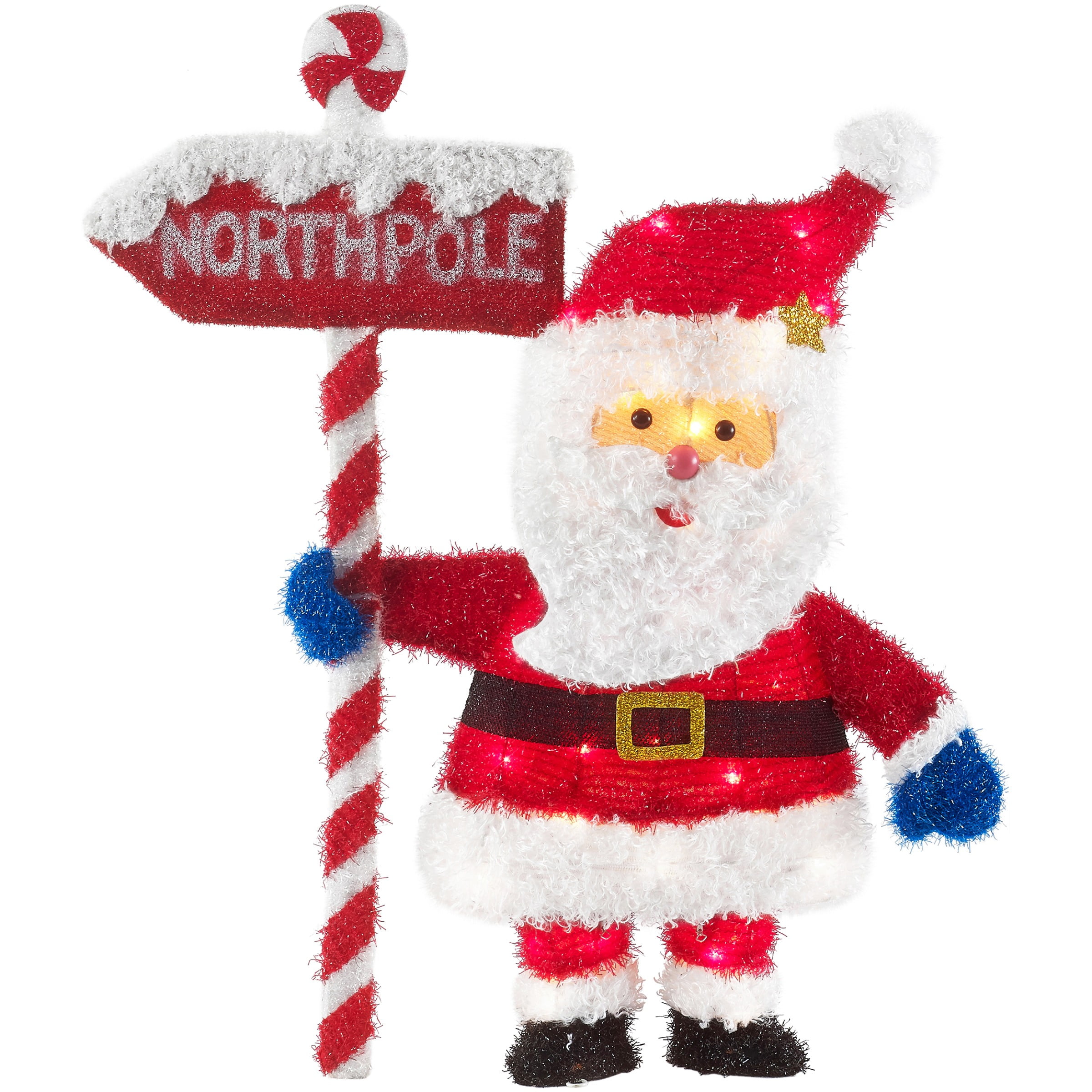 Jolly Santa Santa Clause Christmas Plates Holiday Plates Winter Wonderland North Pole