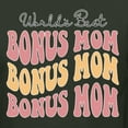 thumbnail image 5 of Wild Bobby, World's Best Bonus Mom Mother's Day Womens Graphic Tee, Forest Green, X-Large, 5 of 6