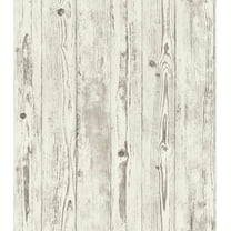 Advantage Albright White Weathered Oak Panels Unpasted Vinyl On Non Woven Wallpaper, 21-in by 33-ft, 57.8 sq. ft.