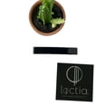 thumbnail image 2 of No slip small shiny black acetate barrette hair clip lined by Loctia, 2 of 7
