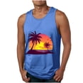 thumbnail image 2 of Gifts for Men! Titcea Mens Tank Top Round Neck Sleeveless Hawaiian Beach Graphic T Shirts Workout Running Summer Casual Tank Tops, 2 of 5