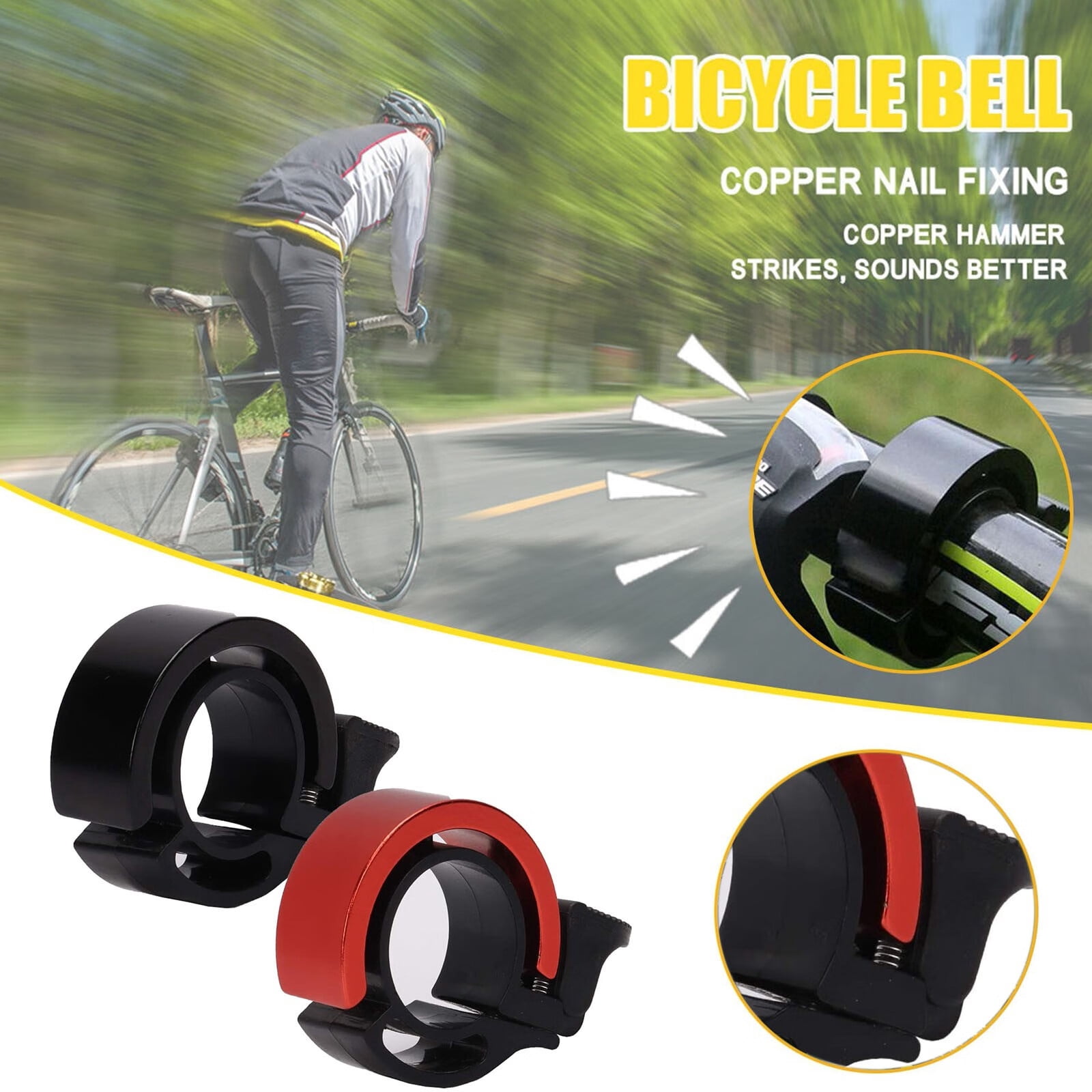 Plutyo 2 Bicycle Bells With Loud And Clear Bicycle Bells For Adults And