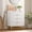 White, variant on Black Dresser for Bedroom, 3 Drawer Dresser with Metal Legs, Modern Dressers Chest Organizer with Wide Storage, Chest of Drawers for Bedroom, Living Room, Entryway