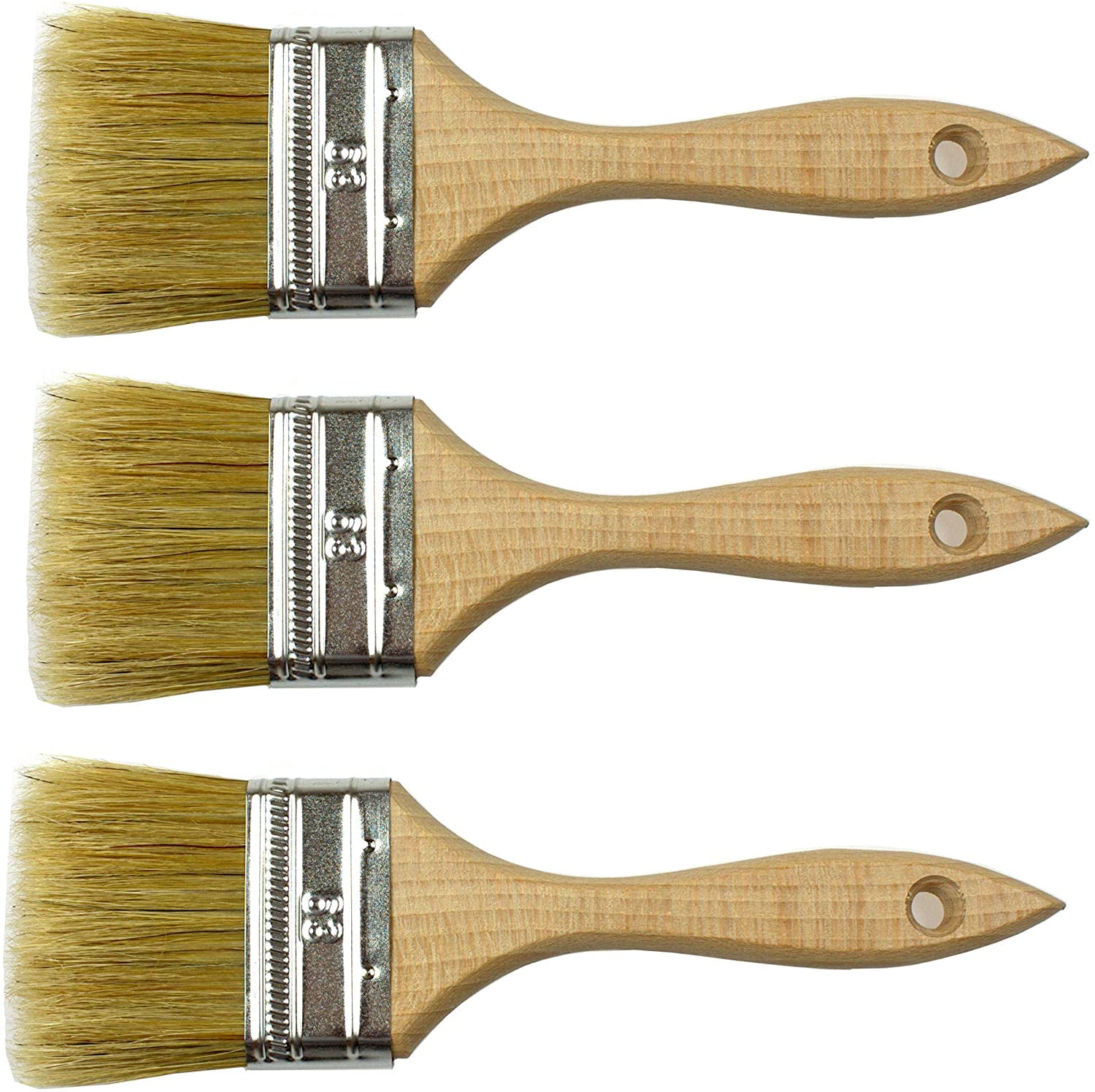 ValueMax Paint Brushes Set 6-Pack, Professional Wall Brush, Deck