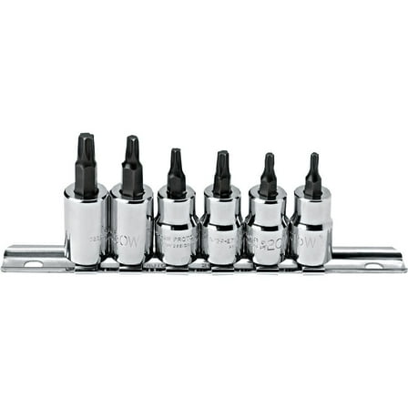 Proto 3/8 In Drive 6 Piece Torx Bit Socket Set