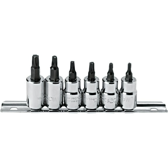 Proto 3/8 In Drive 6 Piece Torx Bit Socket Set