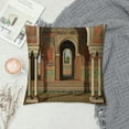 thumbnail image 2 of Qinduosi Throw Pillow Cushion Cover, Middle Eastern Style Interior Architecture Vintage Art Design, Decorative Square Accent Pillow Case, ", White, 2 of 5
