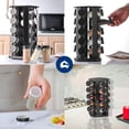 thumbnail image 5 of Especiero Giratorio 360º Bluelander con 20 Frascos de Vidrio, Organizador de Cocina, 5 Niveles, Negro, 5 of 5