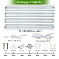 Grow Light T5 4pcs x 10W, 5000k Full Spectrum LED for Indoor Plants, V