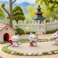 thumbnail image 4 of 12 Figuras Miniatura de Gatos Realistas, Figuras de Gatos de la Fortuna, Juguetes, Adorno de Paisaje Micro de Gatos, 4 of 8