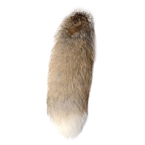 15.75 in Gray Arctic Fox Tail Keychain Cute Plush Toy Keychain with Purse Clip Womens Key Ring Pompoms Key Chains Fashionable Hairy Faux Tail Holder Ladies Gift