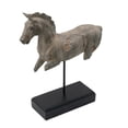 thumbnail image 3 of 14x4.5x17" Antique Horse Statue On Stand, 3 of 9