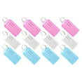 thumbnail image 4 of 30pcs Portable Key Labels Plastic ID Label Key Chain Tags Classification Key Tags, 4 of 8
