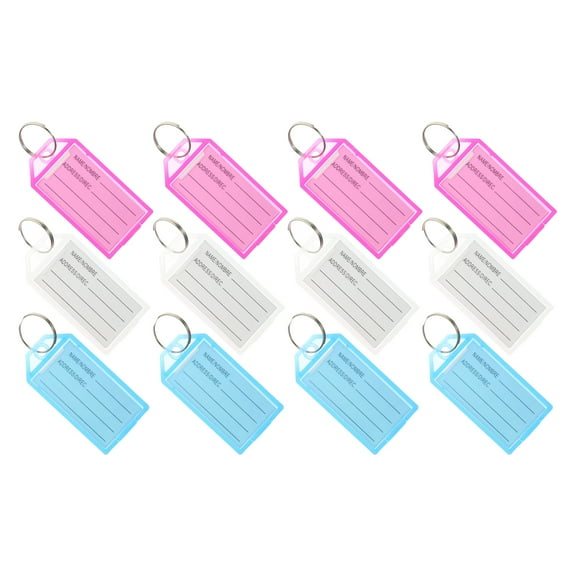 Classification Plate Key Chains for Car Keys 30 Pcs Pp Material Fob Keychain Marcasitios Name Tag Brand Sites
