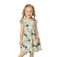 thumbnail image 3 of MUXiin Girls Dresses Size 5 Tie Dye Flutter Ruffled A-Line Casual Dresses Casual Flower Girl Dresses for Girls, 3 of 9