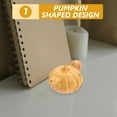 thumbnail image 3 of Wooden Carved Pumpkin Kettle Decoration with Exquisite Detail for Home Festive Use Yellow, 3 of 6