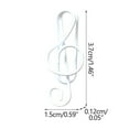 thumbnail image 2 of WREESH Music Multicoloured Metal Paper Clips Color Note Paper Clip Creative Cartoon Paper Clip Special-shaped Paper Clip Office Supplies Paper Clip Clearance, 2 of 2